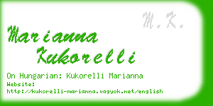 marianna kukorelli business card